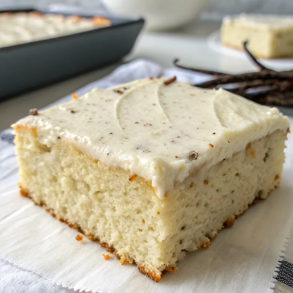 Flourless Vanilla Bean Greek Yogurt Cake