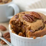 Peanut Butter Pecan Mug Cake