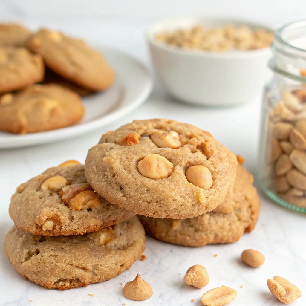 Healthy Peanut Butter Greek Yogurt Cookies with Soft Centers