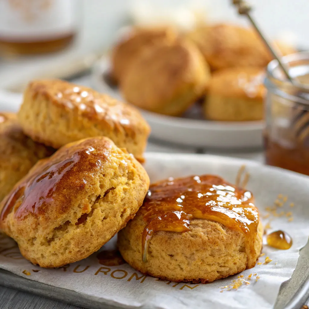 Honey Butter Sweet Potato Biscuits