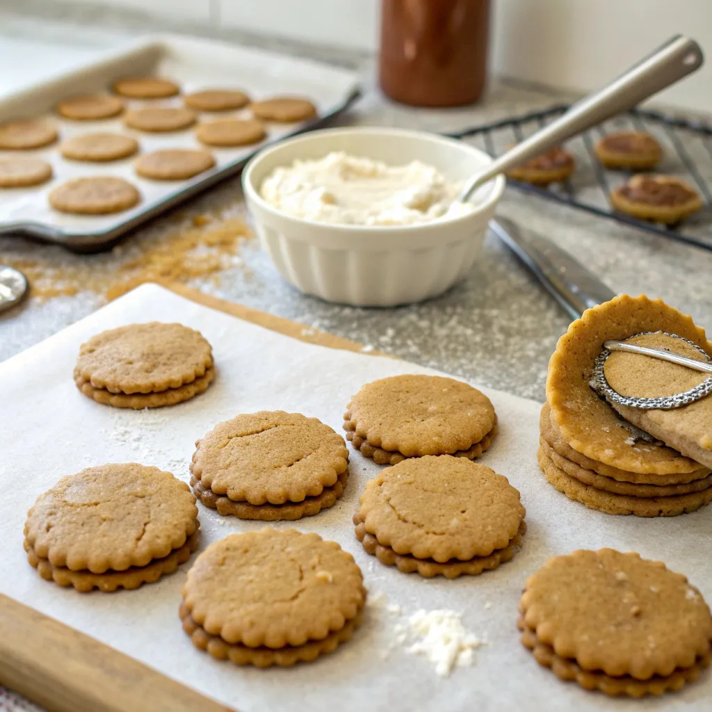 Ginger Molasses Sandwich Cookies