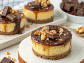Keto Snickers Cheesecakes