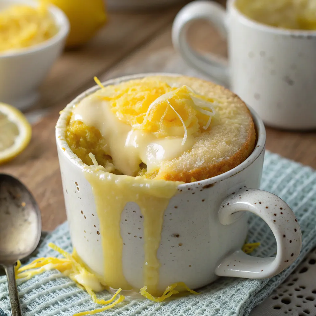 Zesty & Irresistible Lemon Lava Mug Cake with Condensed Milk – Ready in 5 Minutes! 11 Lemon Lava Mug Cake with Condensed Milk mug