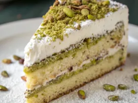 Mascarpone Pistachio Layer Cake