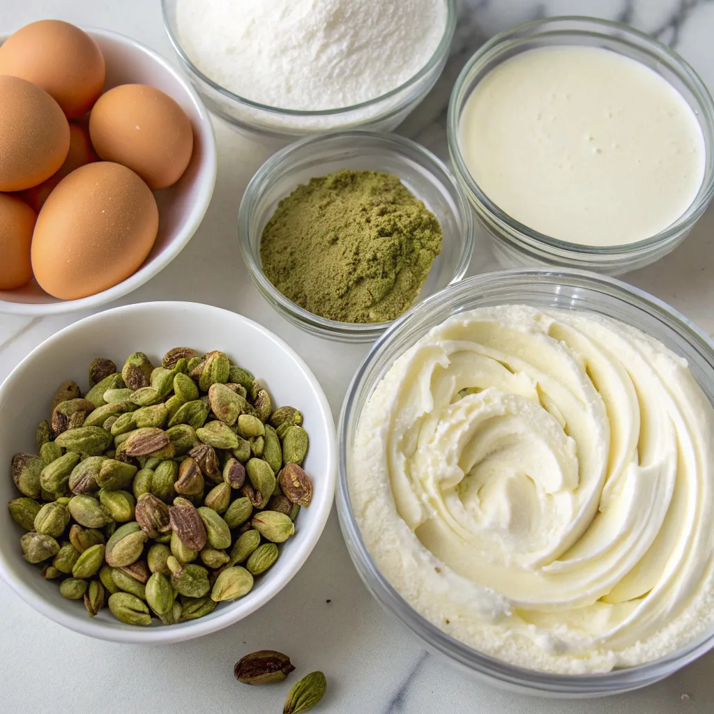 Mascarpone Pistachio Layer Cake