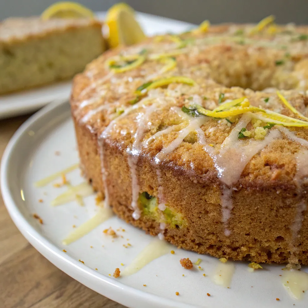 Moist Lemon Zucchini Coffee Cake