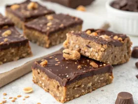 No-Bake Chocolate Peanut Butter Oatmeal Bars