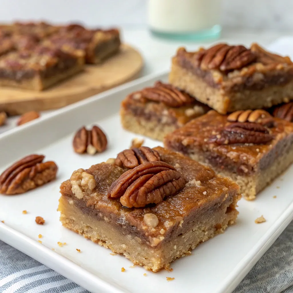 No‑Bake Keto Pecan Pie Bars
