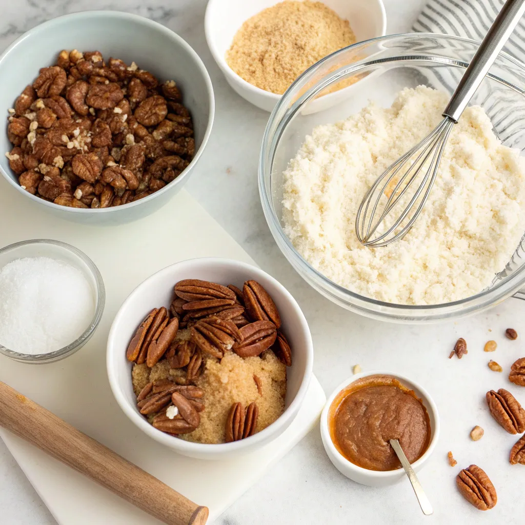 No‑Bake Keto Pecan Pie Bars