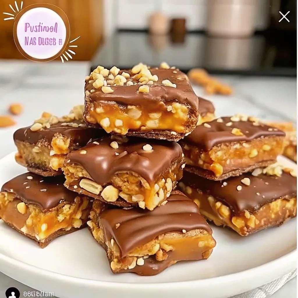 No‑Bake Peanut Butter Pretzel Clusters