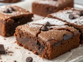Old School Chocolate Traybake Cake 🍫✨ – A Nostalgic School Dinner Favorite