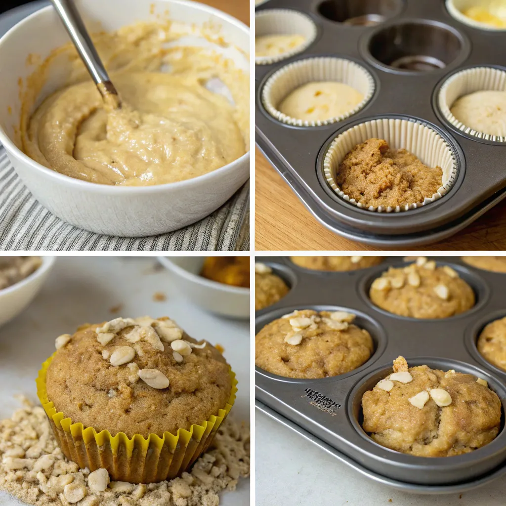 Peanut Butter Banana Oat Greek Yogurt Muffins with Gooey Centers 10 Peanut Butter Banana Oat Greek Yogurt Muffins with Gooey Centers