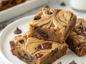 Peanut Butter Greek Yogurt Brownie Blondies