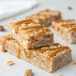 Healthy No-Bake Peanut Butter Greek Yogurt Caramel Oat Bars