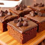 Peanut Butter Greek Yogurt Chocolate Chunk Brownie Bars