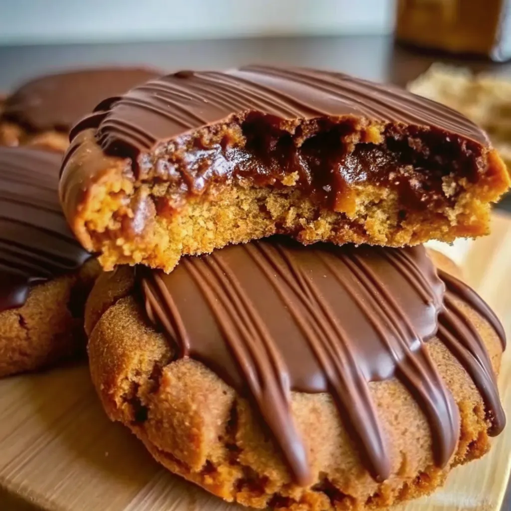 Healthy Peanut Butter Greek Yogurt Chocolate Fudge Cookies