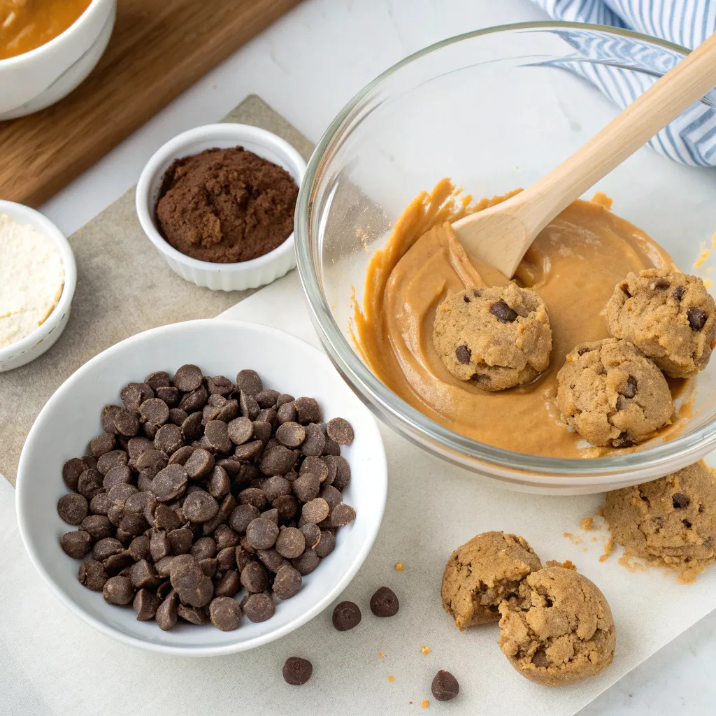 Healthy Peanut Butter Greek Yogurt Chocolate Fudge Cookies