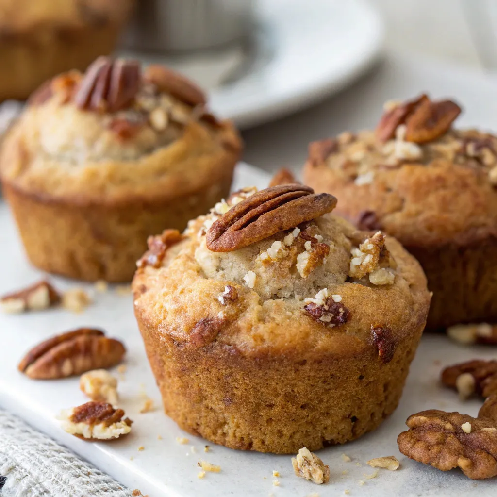 Pecan Greek Yogurt Banana Bread Muffins