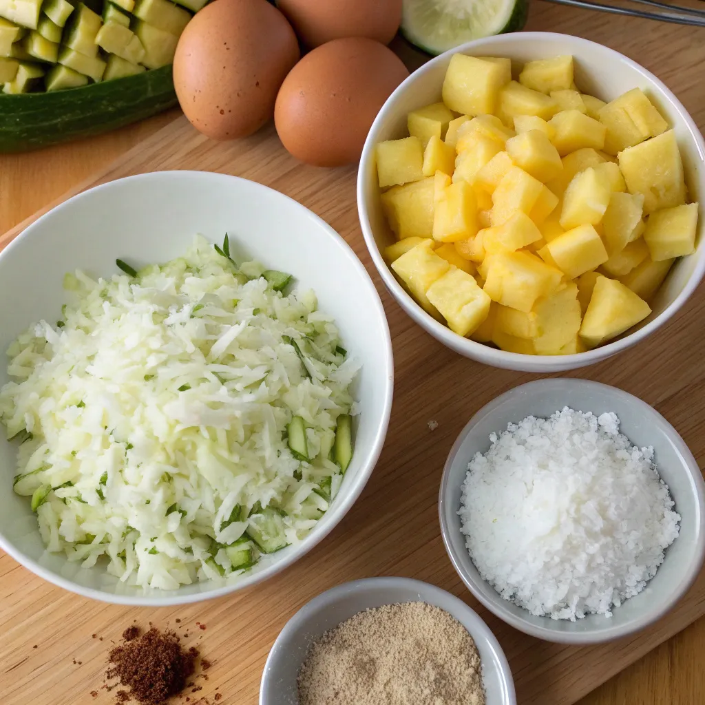 Pineapple Coconut Zucchini Bread