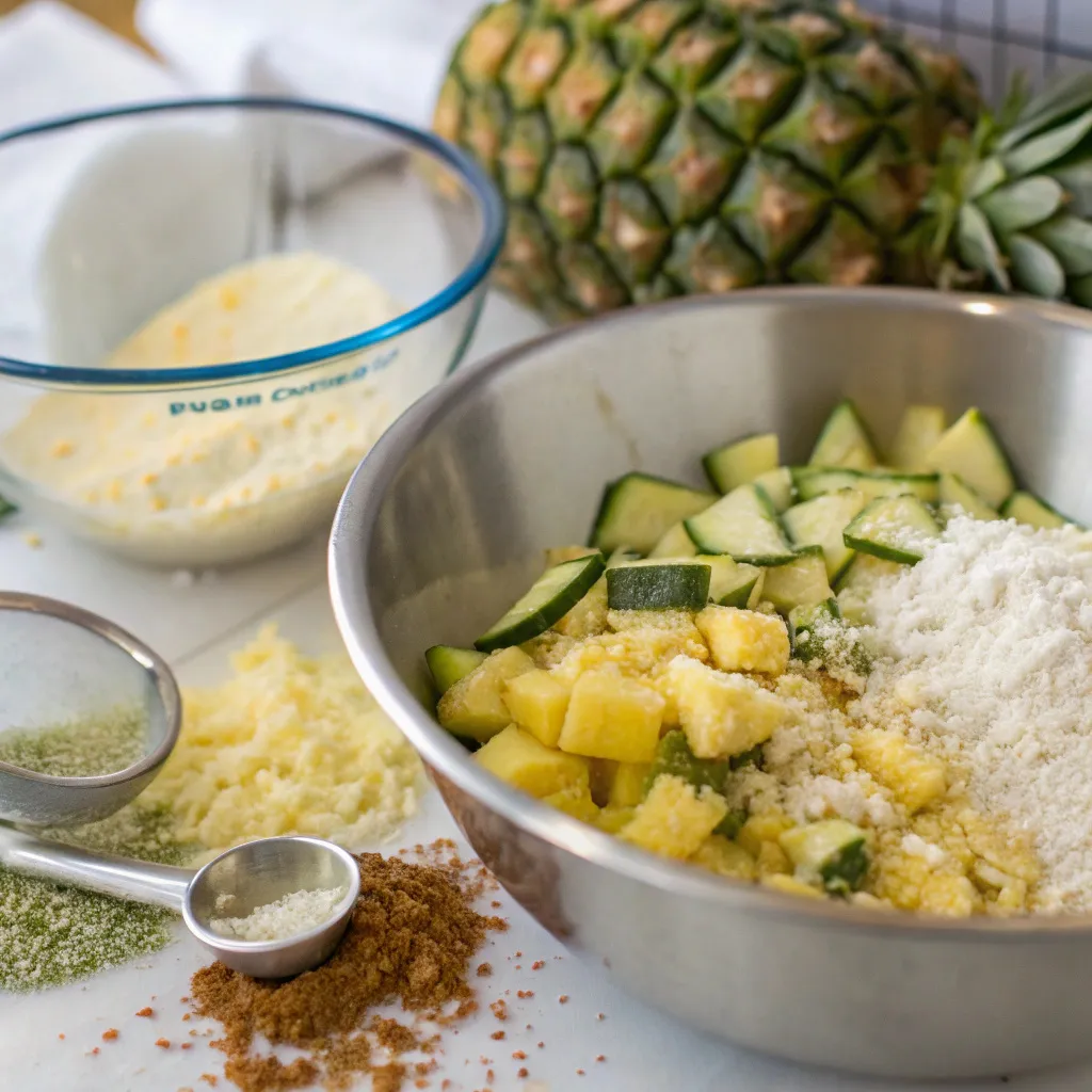 Pineapple Coconut Zucchini Bread