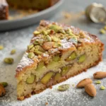Pistachio Almond Coffee Cake