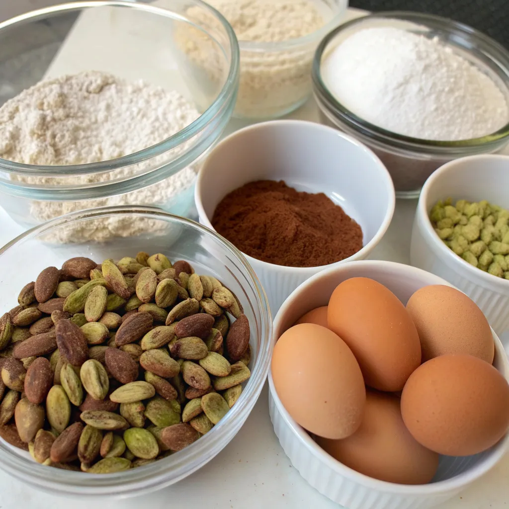 Pistachio Almond Coffee Cake