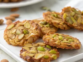 Pistachio Almond Florentines – Delicate Nutty Lace Cookies