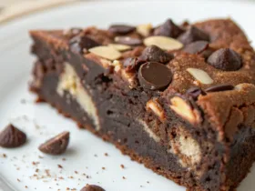 Rich Chocolate Almond Ricotta Cake