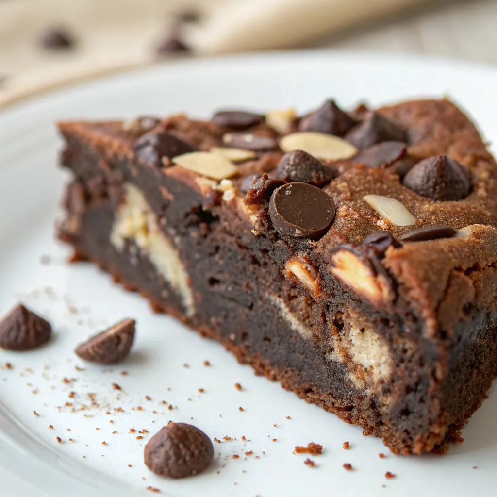 Rich Chocolate Almond Ricotta Cake