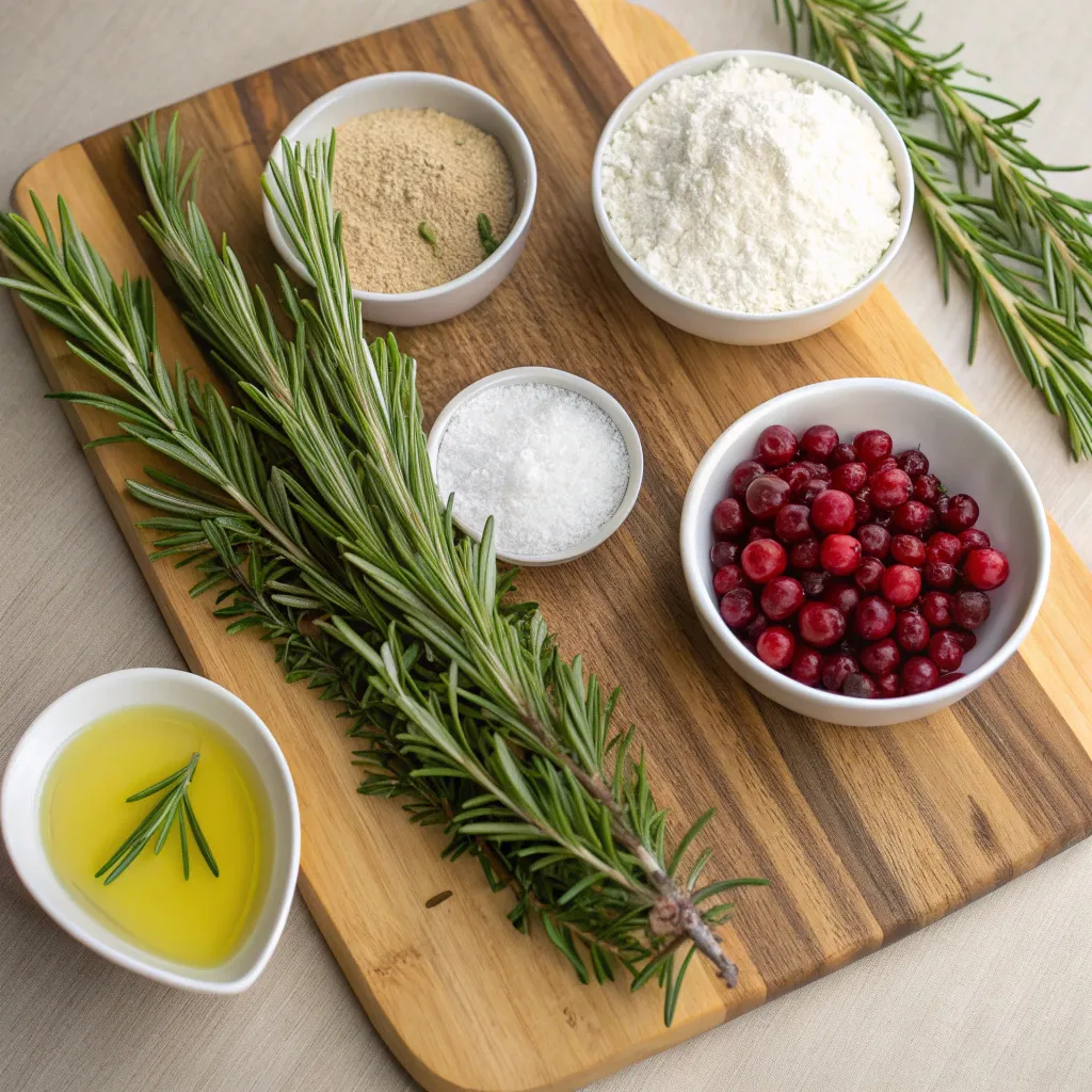 No-Knead Rosemary Cranberry Bread with Olive Oil & Sea Salt