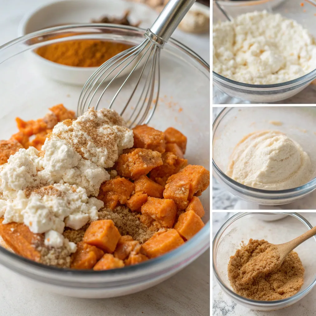 Sweet Potato Cottage Cheese Breakfast Bars