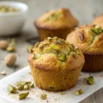 Toasted Pistachio Ricotta Muffins