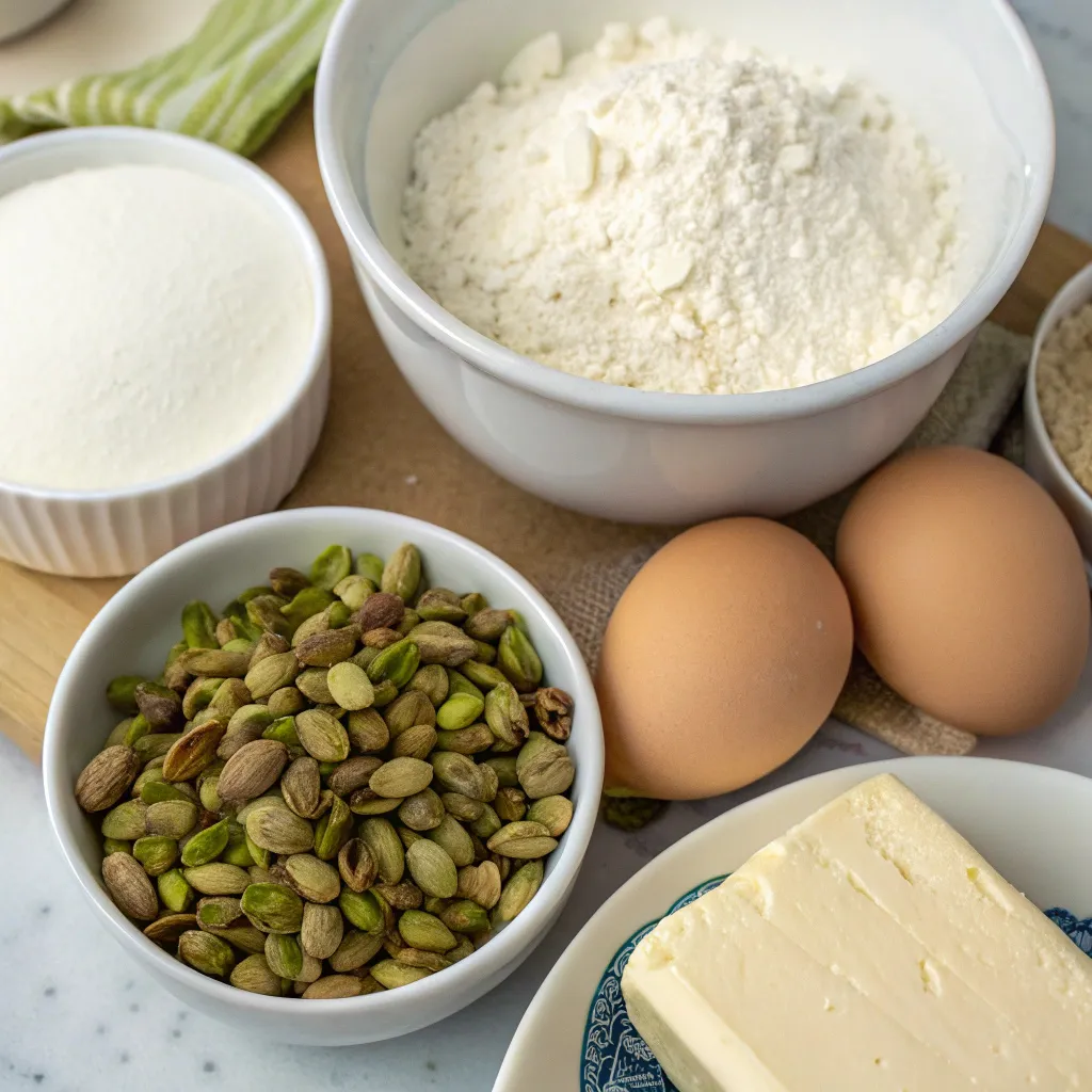 Toasted Pistachio Ricotta Muffins