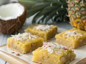 Tropical Pineapple Coconut Bars