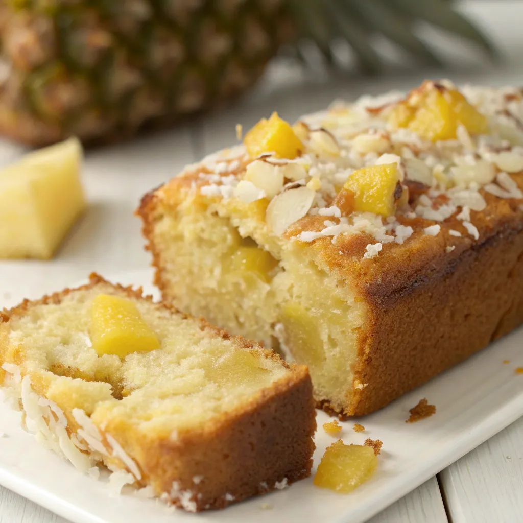 Tropical Pineapple Coconut Bread