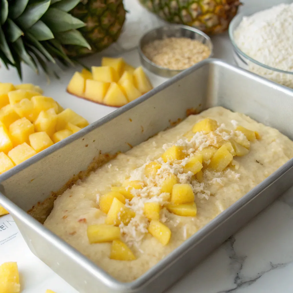 Tropical Pineapple Coconut Bread