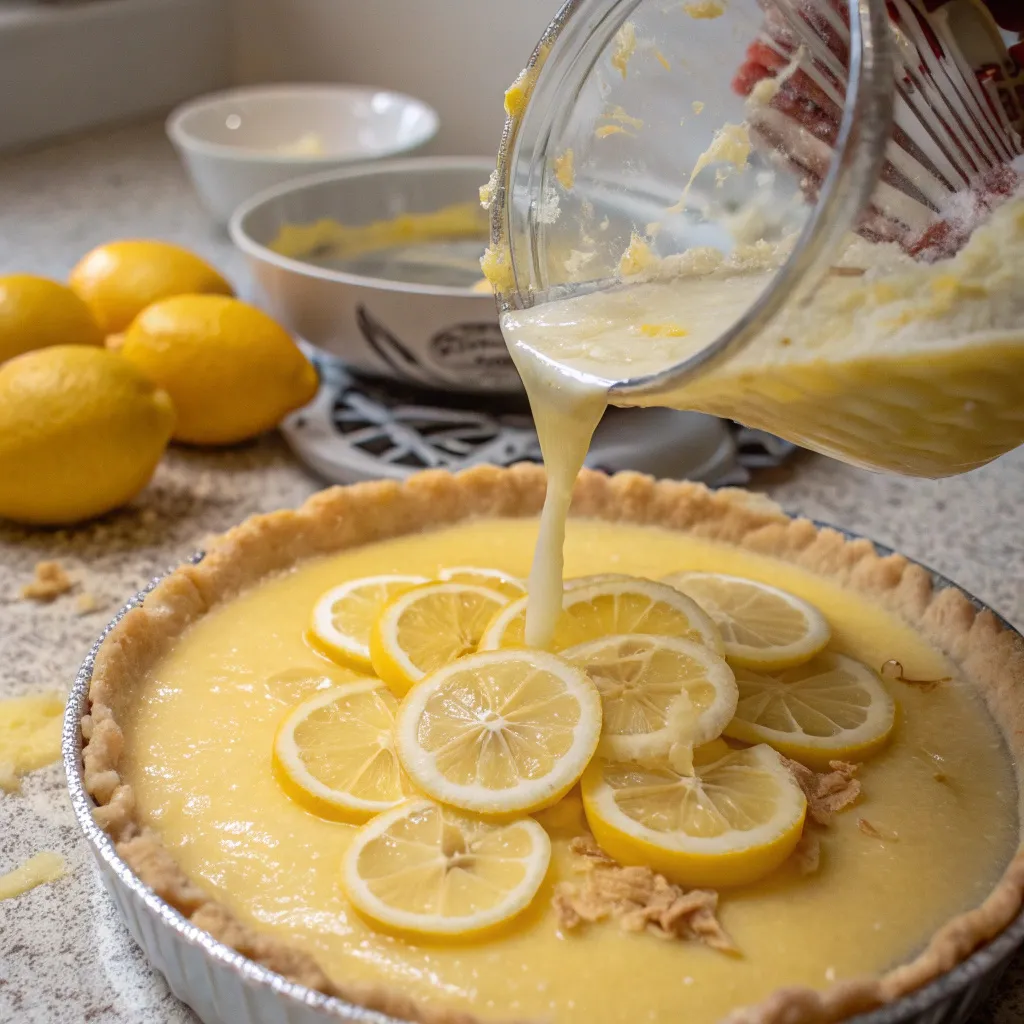 Vintage Lemon Pie Slice