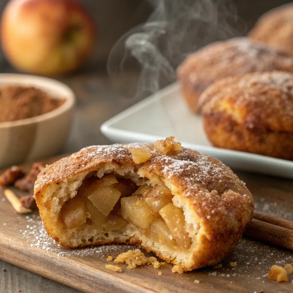 Warm Baked Apple Fritters