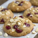 White Chocolate Cranberry Oatmeal Cookies