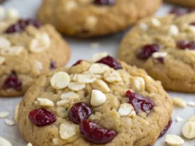 White Chocolate Cranberry Oatmeal Cookies