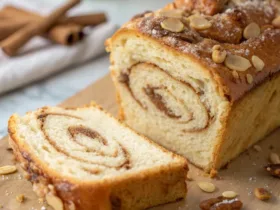 Almond Ricotta Cinnamon Swirl Bread – Cozy Aroma, Big Smiles 😊