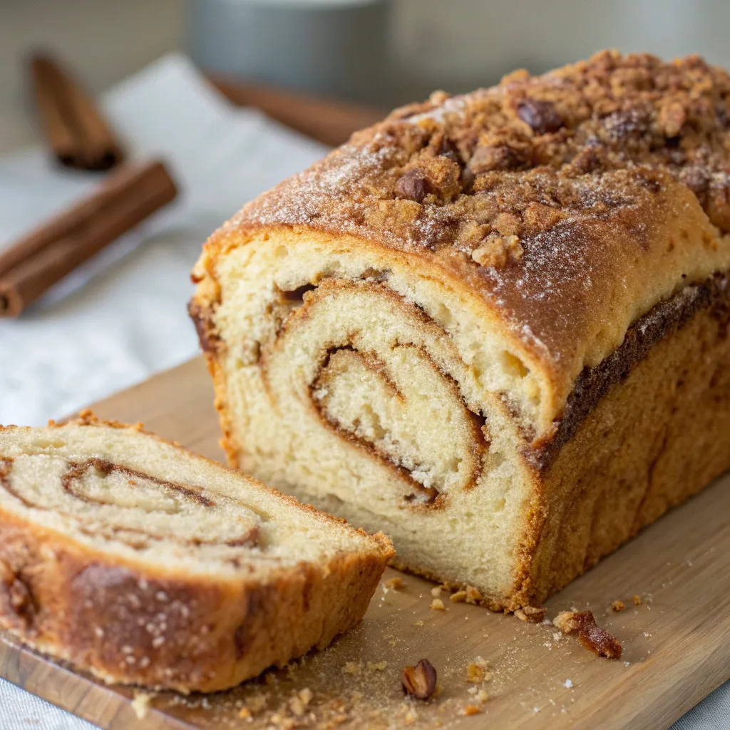 Almond Ricotta Cinnamon Swirl Bread