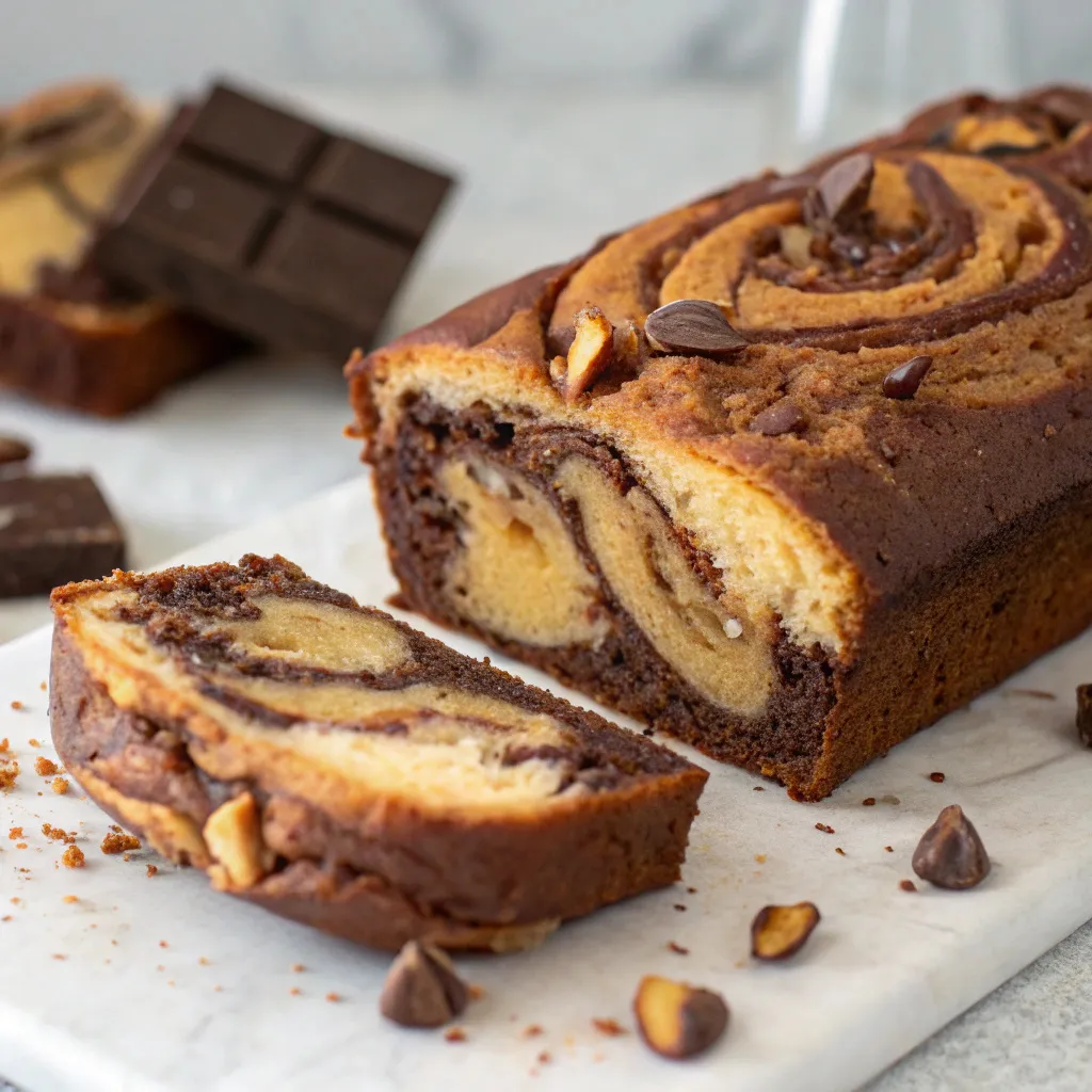 greek yogurt peanut butter chocolate banana loaf
