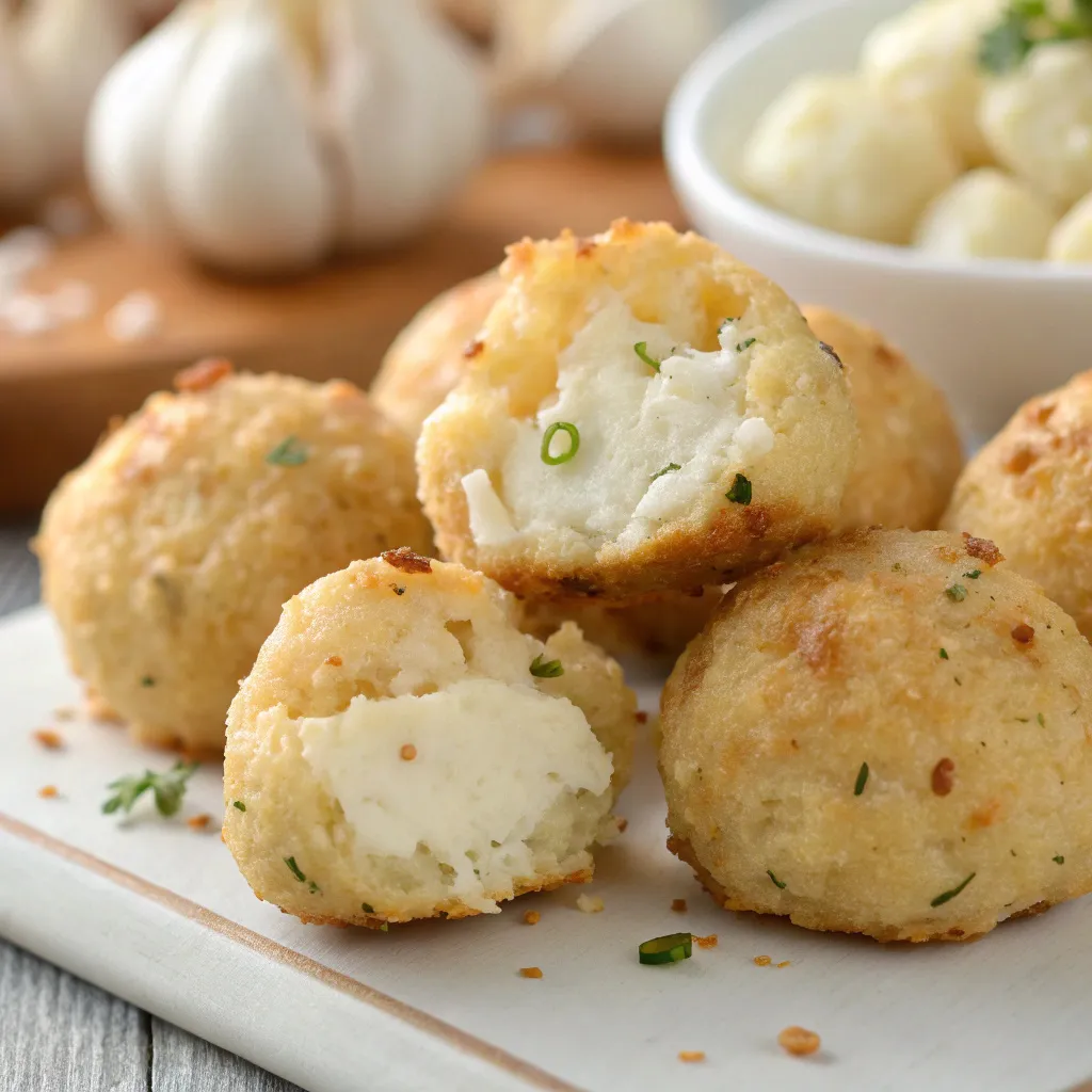Cottage Cheese Garlic Bites