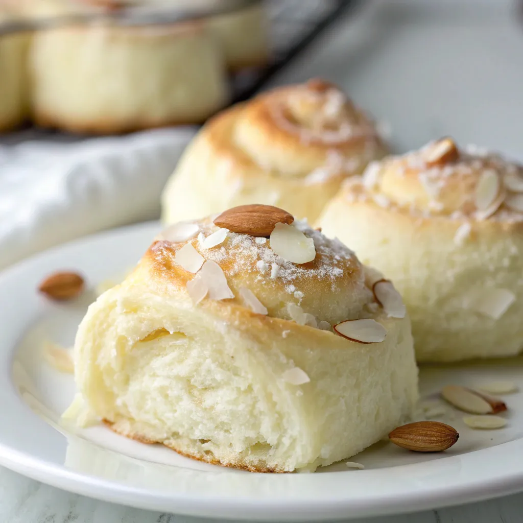 Airy Almond Ricotta Rolls