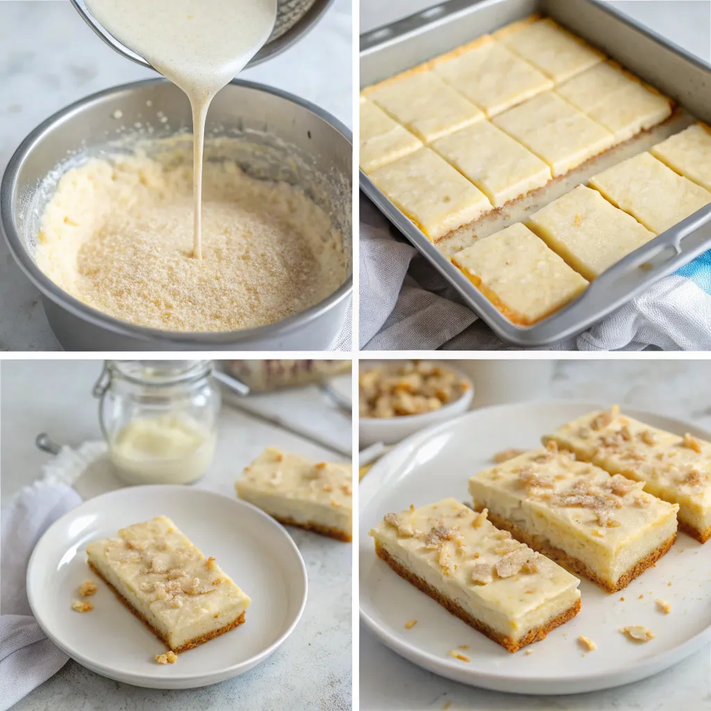 Almond Ricotta Cheesecake Bars