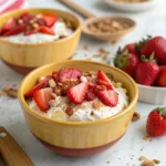 Baked Strawberry Cottage Cheese Breakfast Bowls