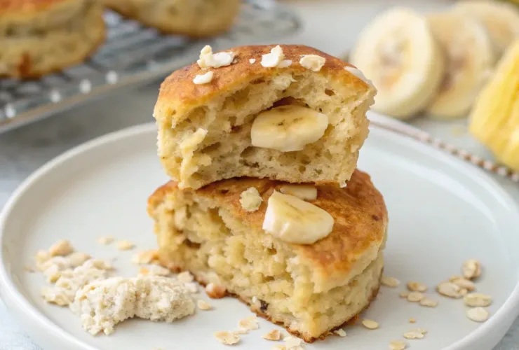 Banana Oat Cottage Cheese Pancake Bites