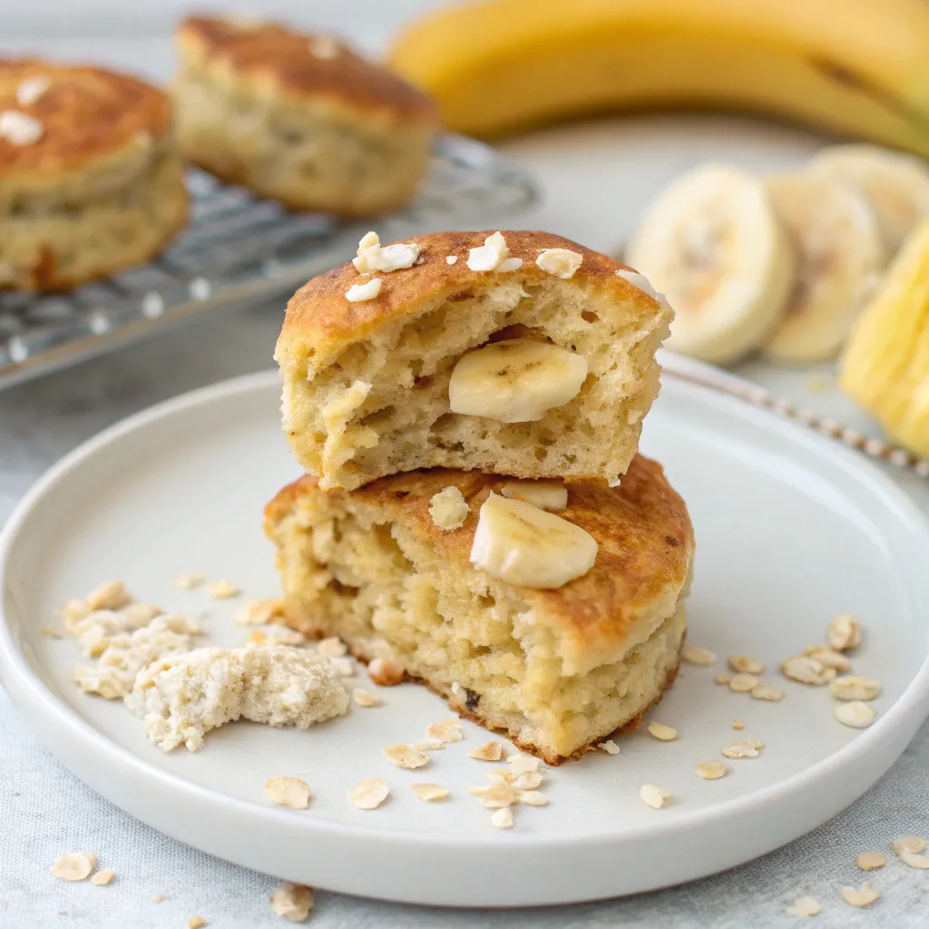 Banana Oat Cottage Cheese Pancake Bites