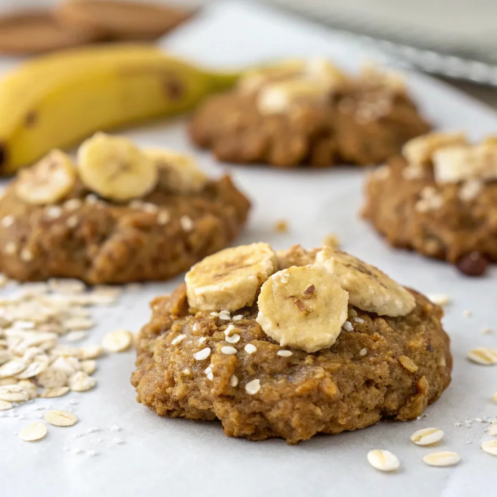 Banana Oatmeal Protein Cookies